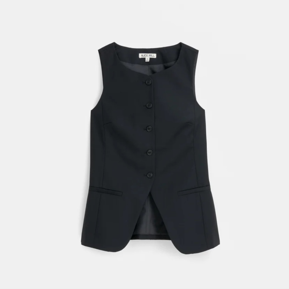 Alex Mill Sammie vest in wool blend.